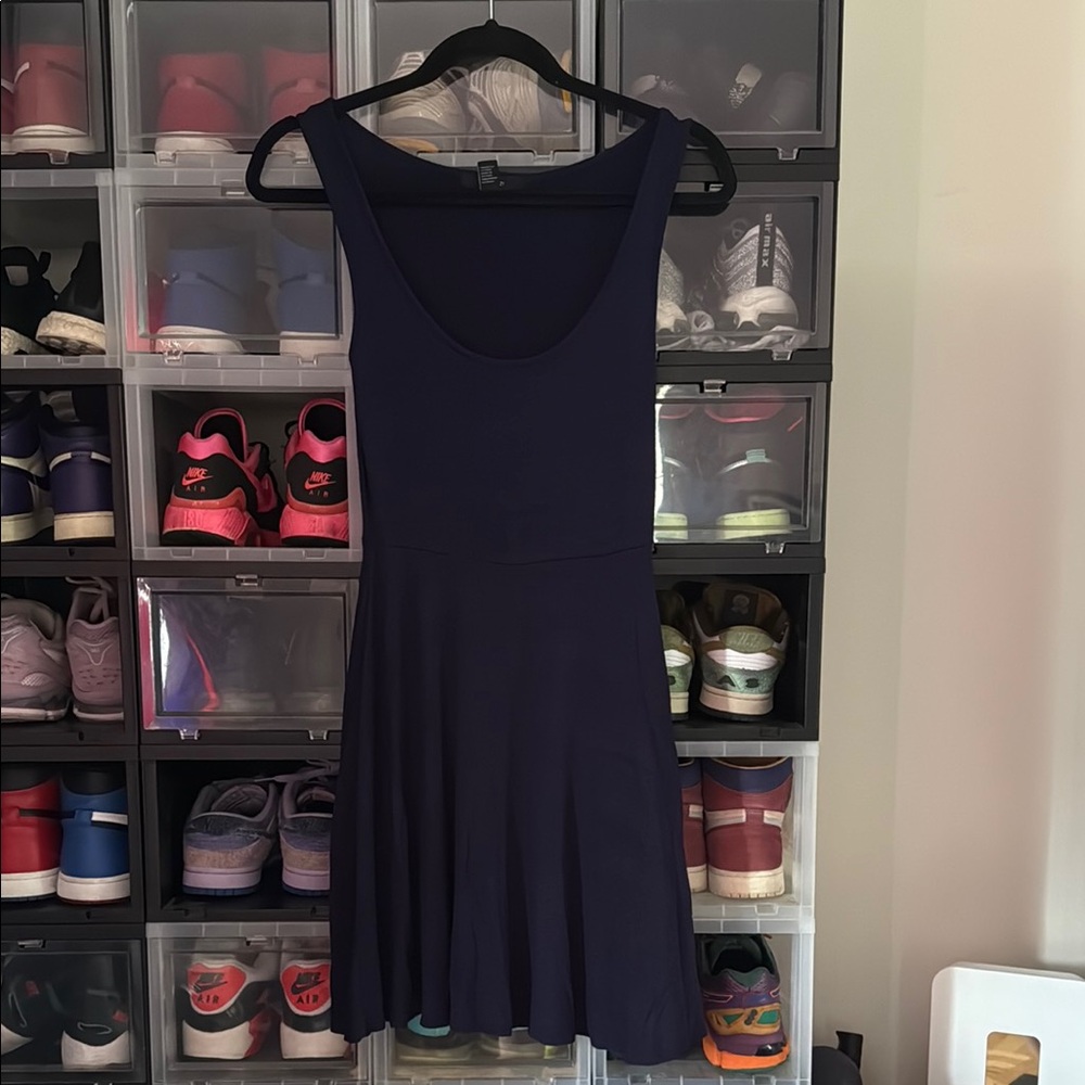 Vintage Forever 21 Blue Fit and Flare Mini Dress